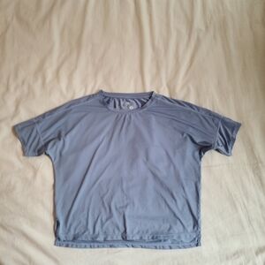 Simons Light Blue Relaxed Short-Sleeve Crew Sports Tee